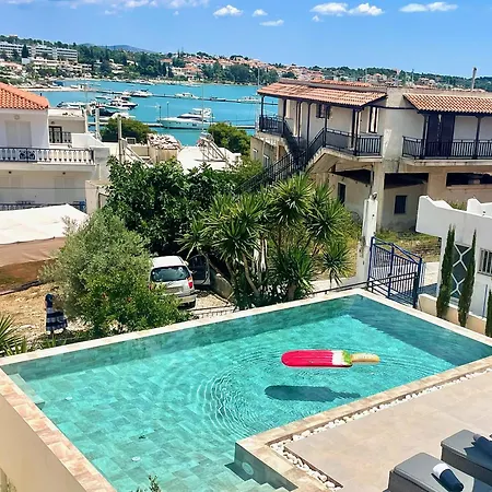 Nyaraló Portoheli Downtown, Pool & Port View